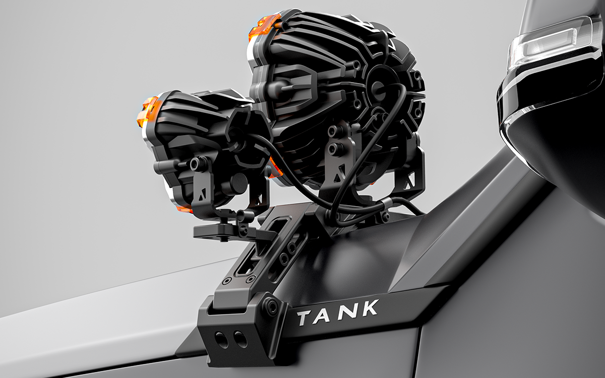 IRURI Tank 700 A-Pillar Light Mounts