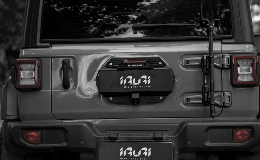 IRURI Tactical Rear License Plate Bracket - Jeep Wrangler