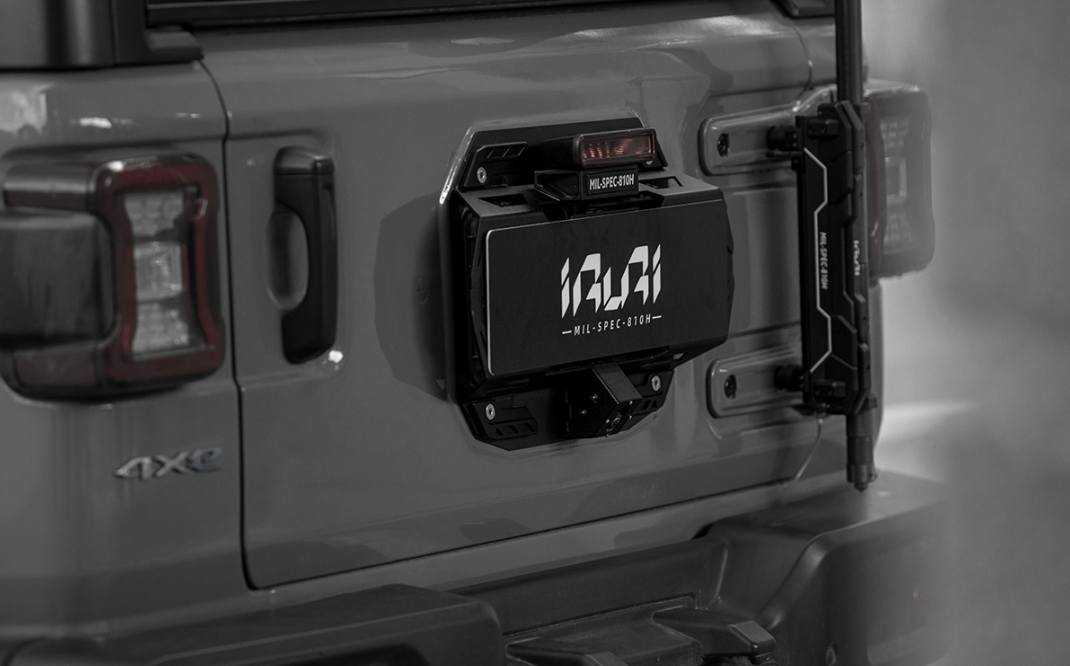 IRURI Tactical Rear License Plate Bracket - Jeep Wrangler
