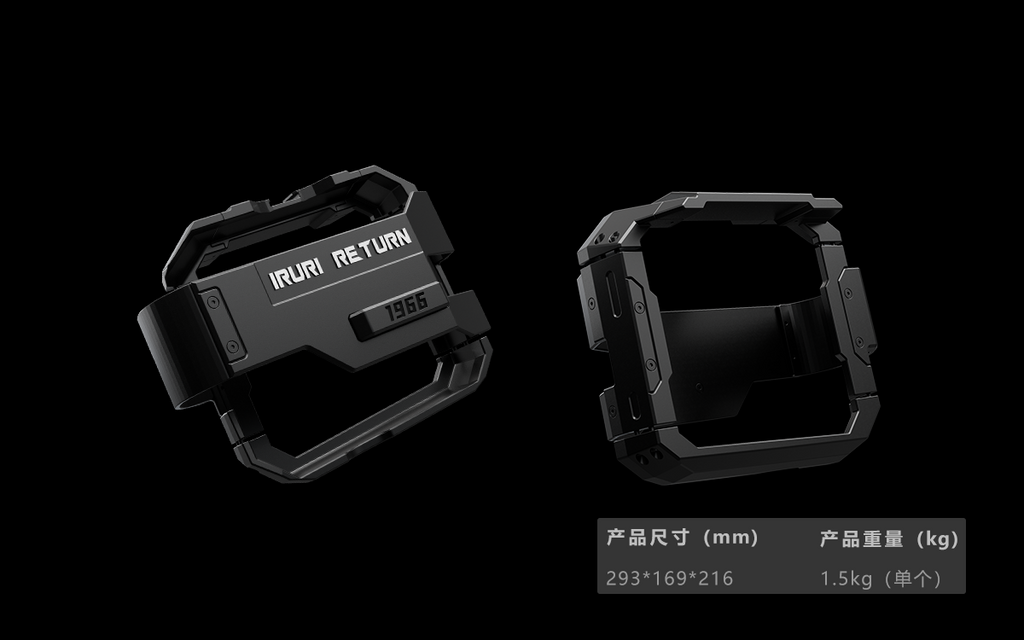 IRURI- RETURN Bronco Outer Rear View Mirror Caps & Rain Visors (Pair)