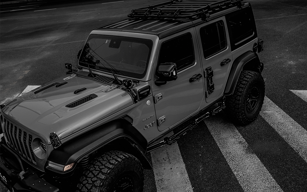 IRURI A-Pillar Light Mounting Bracket for Jeep Wrangler