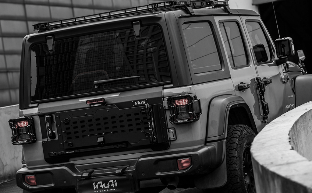 IRURI Taillight Guard Covers for Jeep Wrangler LED Tail Lights（a pair）