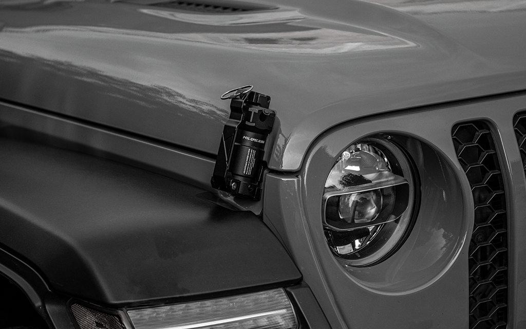 IRURI "Grenade" Hood Latch & Sand Mirror Kit for Jeep Wrangler（a pair）