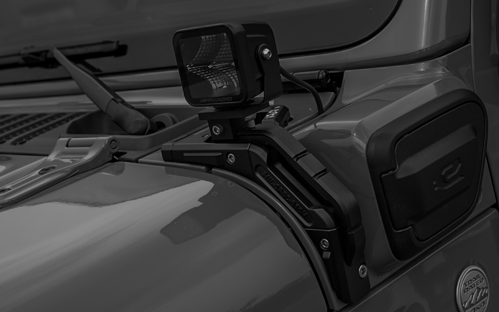 IRURI A-Pillar Light Mounting Bracket for Jeep Wrangler