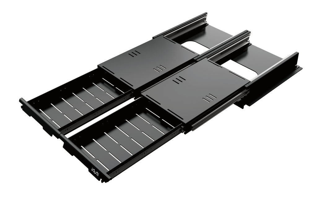 Upgrade your Jeep with the IRURI Dual-Drawer Cargo Management System. Heavy-duty steel, smooth-glide drawers, and padlock-ready for JL & JL4XE&JL RUBICON.