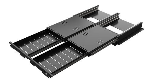 Upgrade your Jeep with the IRURI Dual-Drawer Cargo Management System. Heavy-duty steel, smooth-glide drawers, and padlock-ready for JL & JL4XE&JL RUBICON.