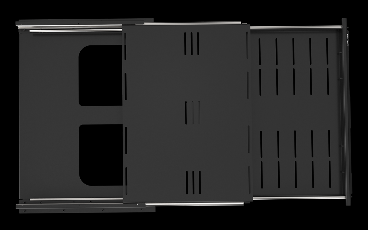 Upgrade your gear with the iRURI Integrated Fishing Platform. Heavy-duty steel, smooth slide-out tray, and tactical organization for overlanding.