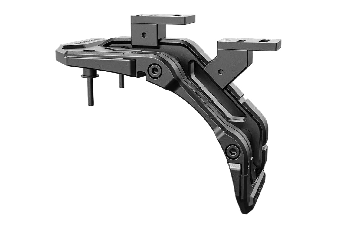 Upgrade night trails with the IRURI Origin A-Pillar Light Mount for Jeep JL & 4xe. No-drill install, CNC aluminum durability, and MIL-SPEC strength.