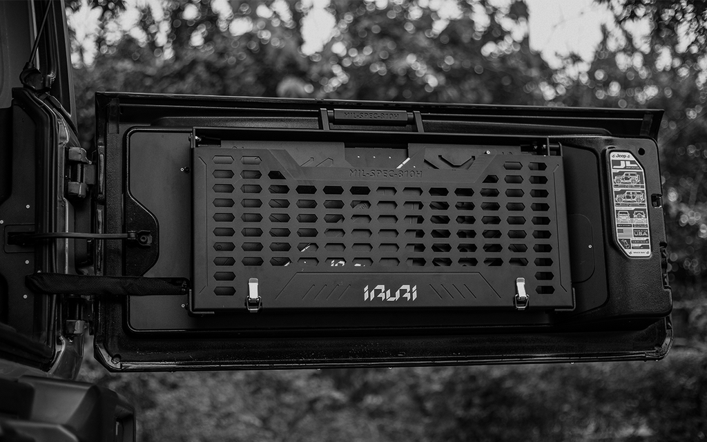 Upgrade your rig with the IRURI Rear Tailgate Multi-Function Platform. A tough, versatile workspace for cooking and gear organization on any overland trip.