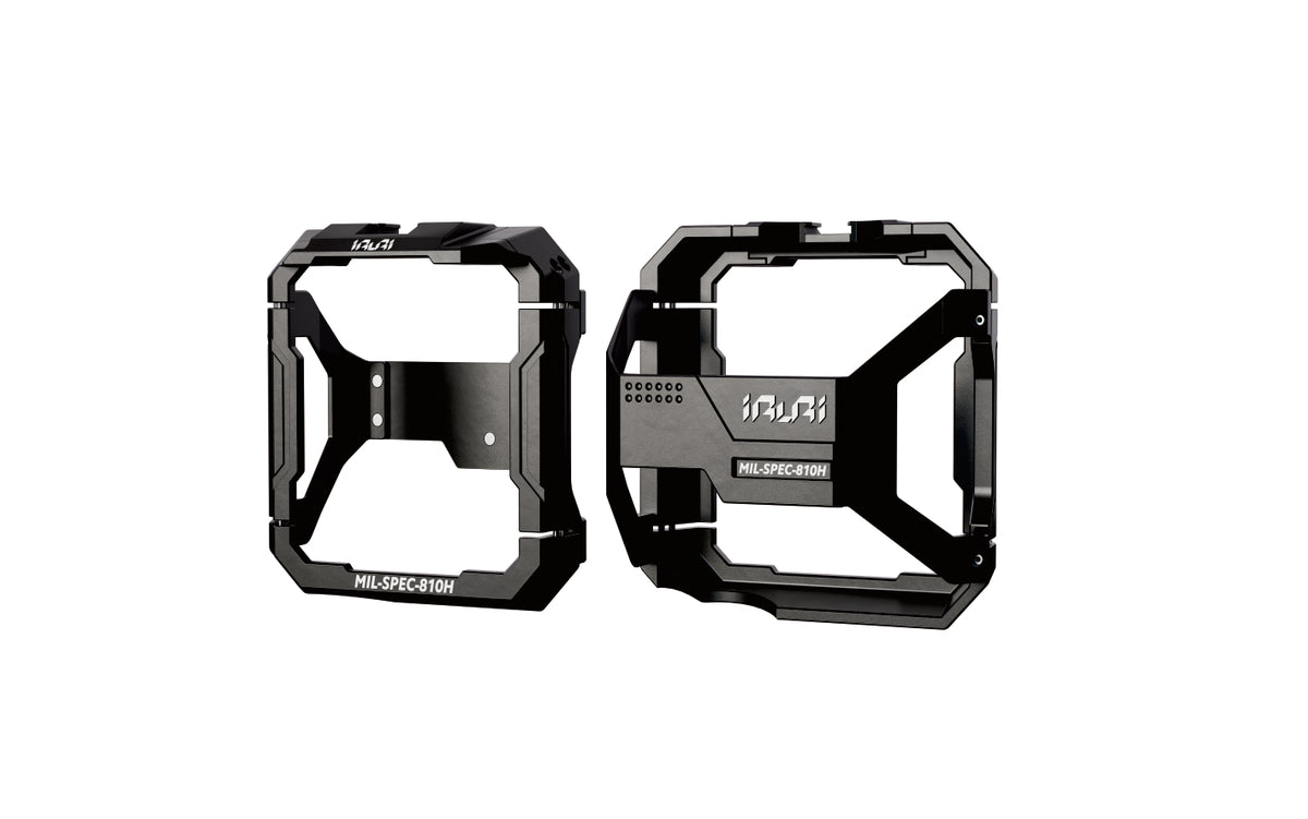 Protect your Jeep with IRURI Side Mirror Covers. CNC aluminum armor, MIL-SPEC durability, and built-in action camera mounts for Wrangler JL & JT& JL4XE