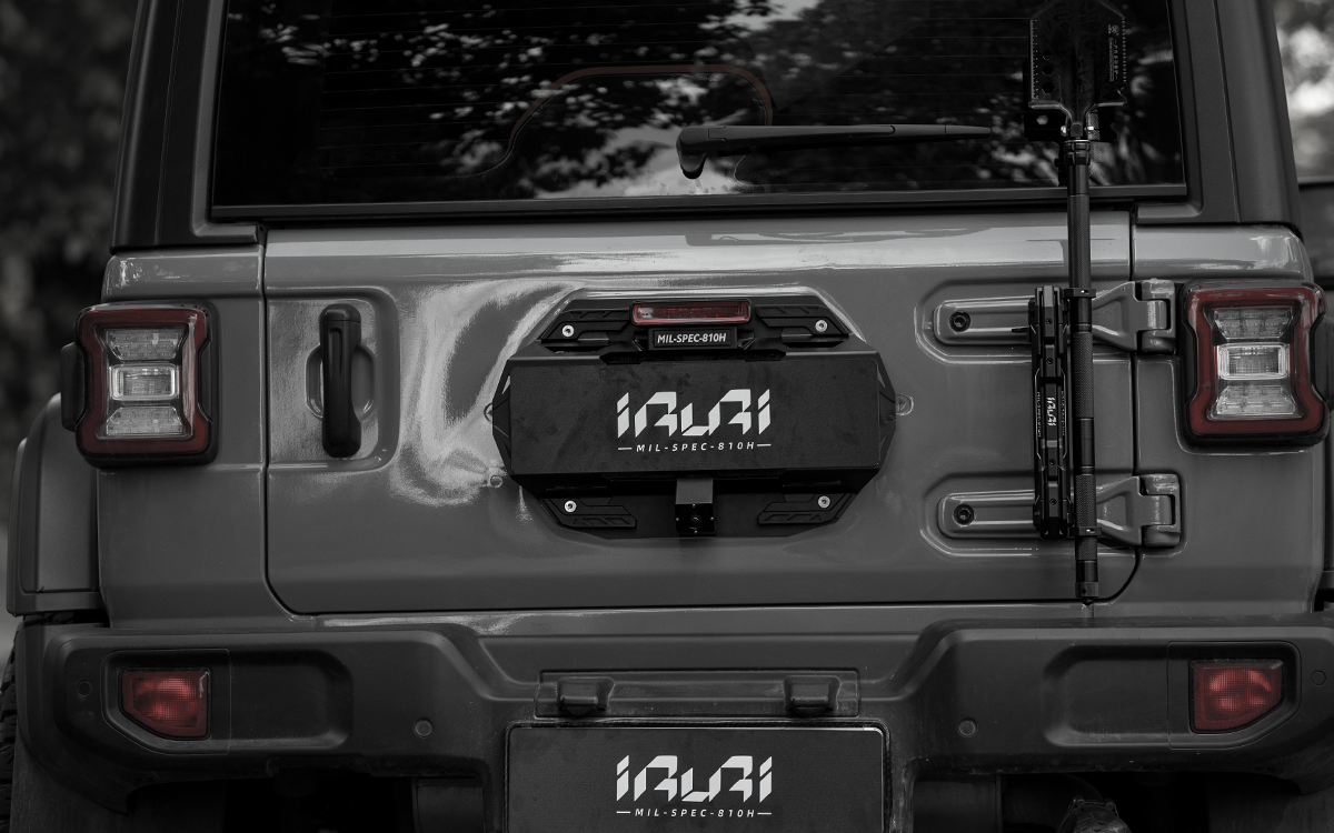 IRURI Tactical Rear License Plate Bracket - Jeep Wrangler