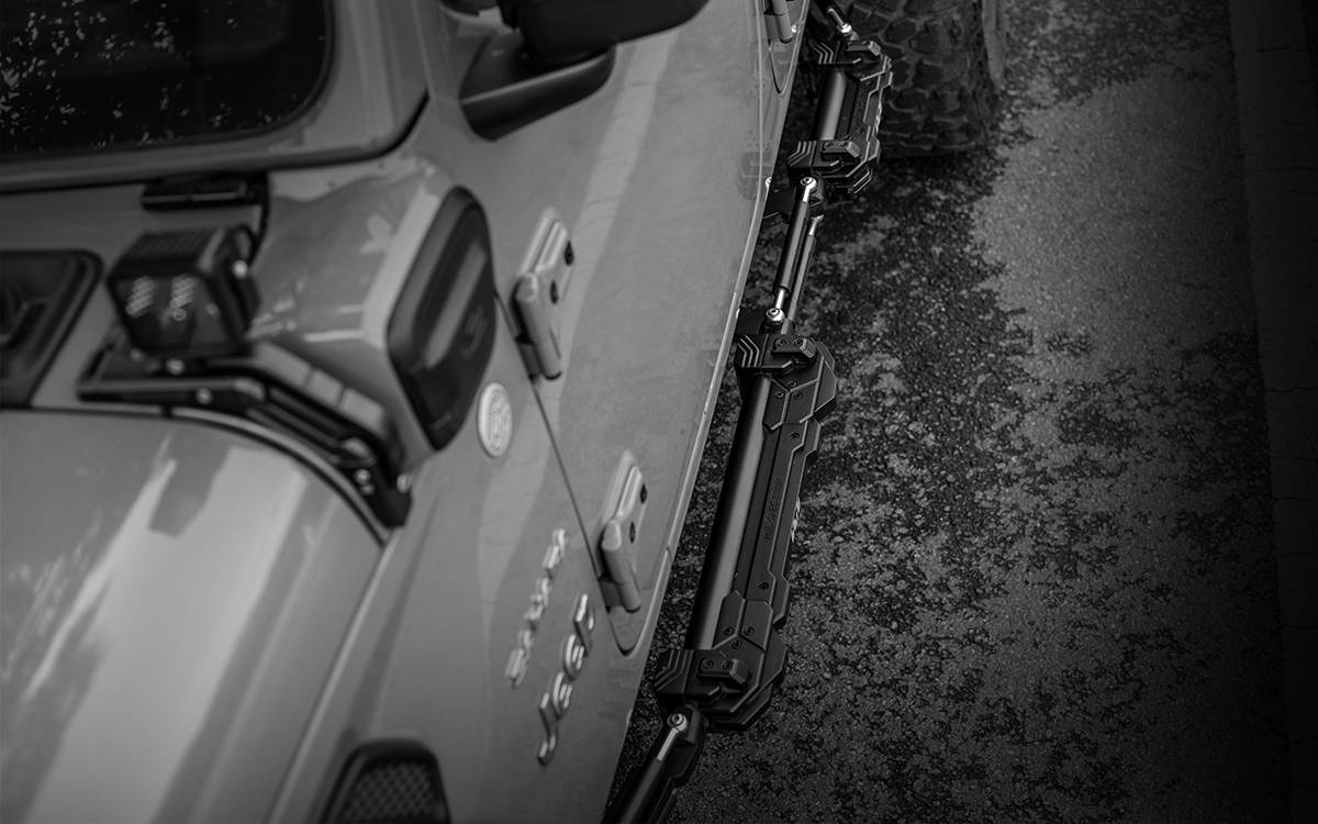 IRURI Adjustable Side Ladder for Jeep Wrangler