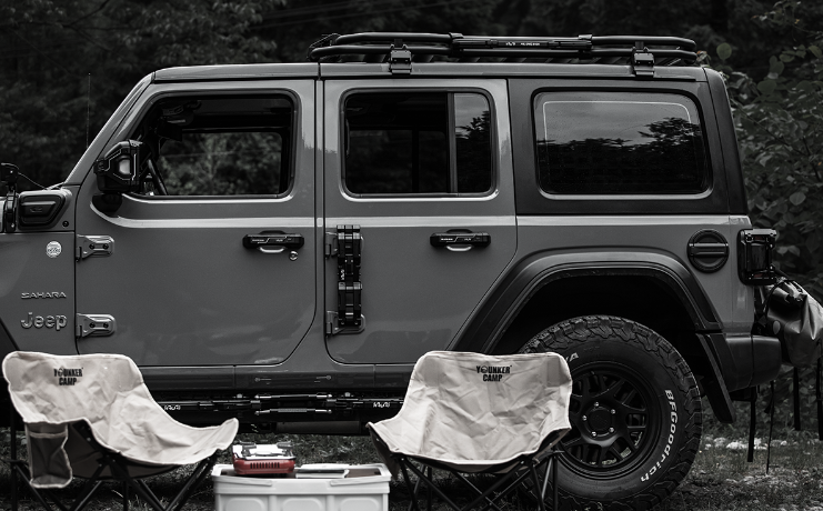 IRURI Door Handle Covers blacked-out for Jeep Wrangler(3pcs Set)