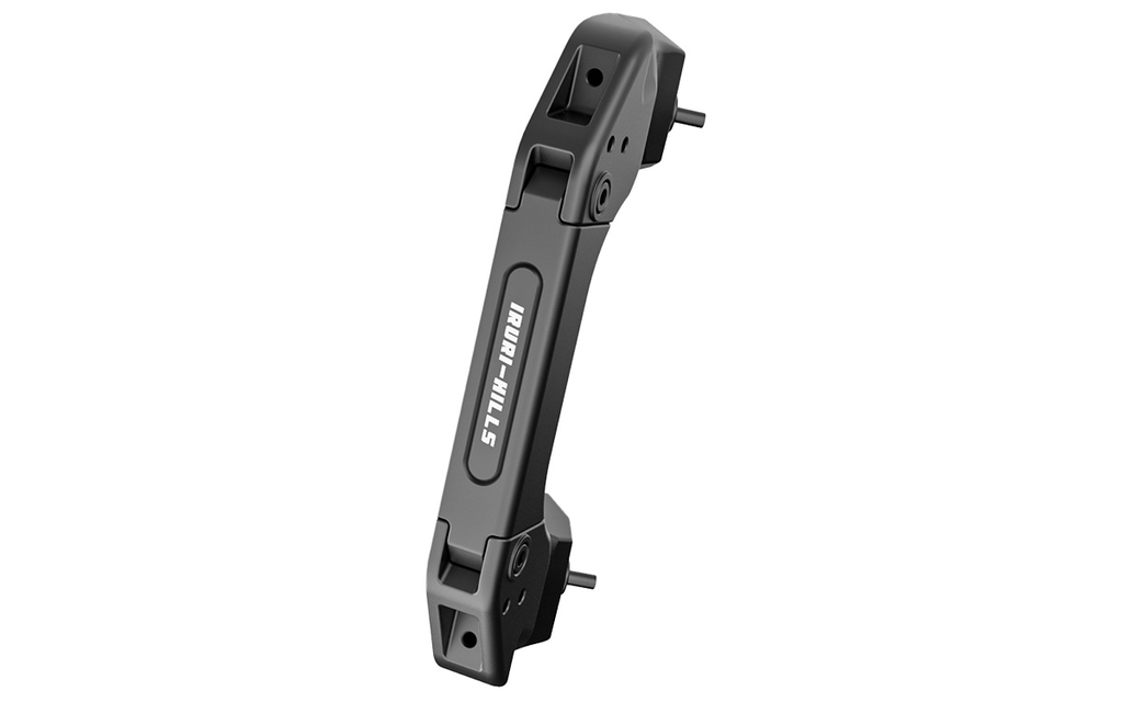 Upgrade your LC250 with IRURI A-Pillar Grab Handles. CNC Al-Mg alloy, low-profile design, and 6 expansion ports for gear mounting.