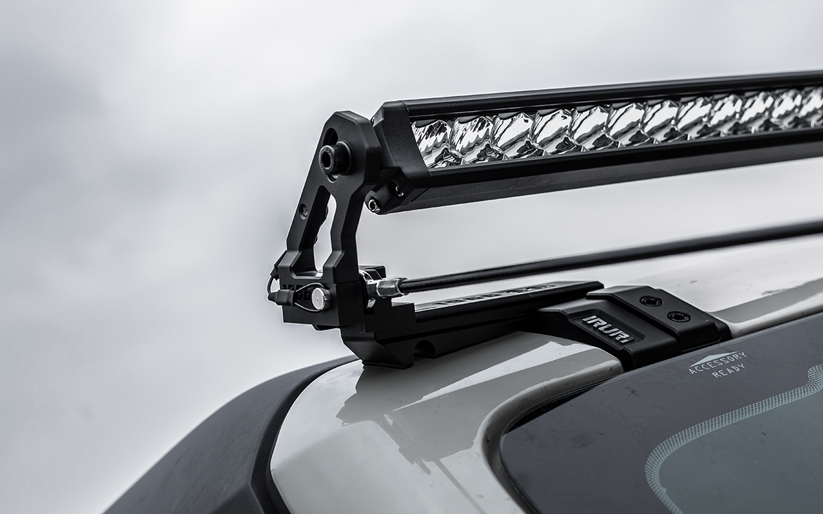 Upgrade your night ride. 2021-2026 Ford Bronco roof LED light bar mounting brackets. Heavy-duty, wind-noise reducing design. No-drill installation for 6th Gen.