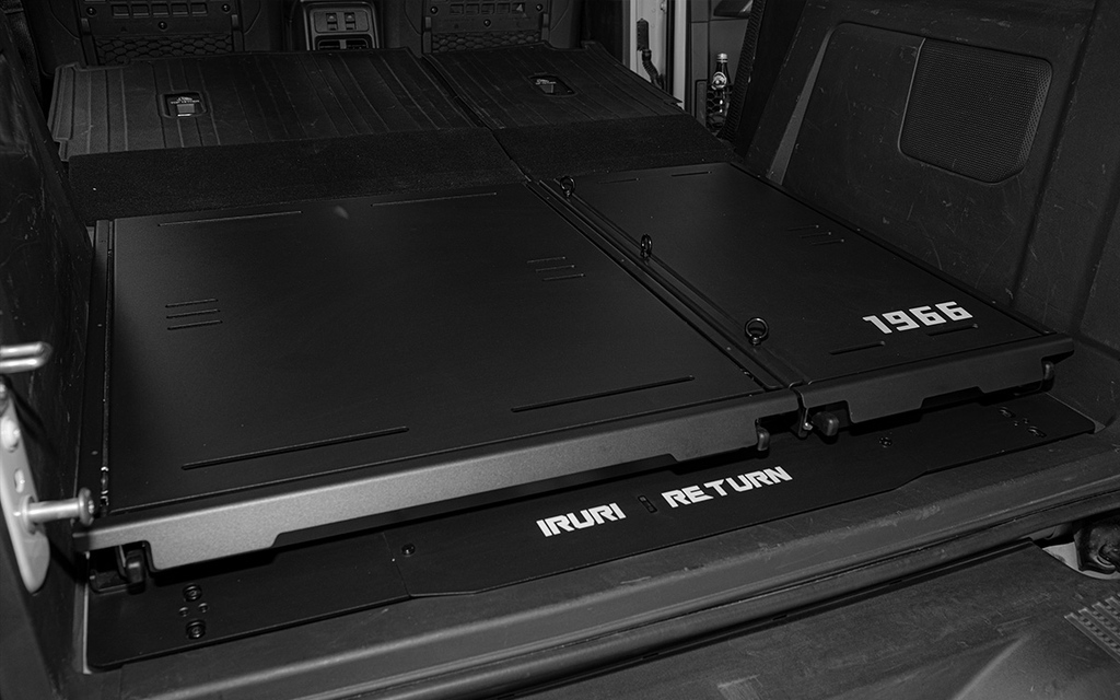 Transform your 2021-2026 Ford Bronco into a camper. Durable flat sleeping platform for car camping and fishing trips. No-drill installation, creates a perfect flat surface.