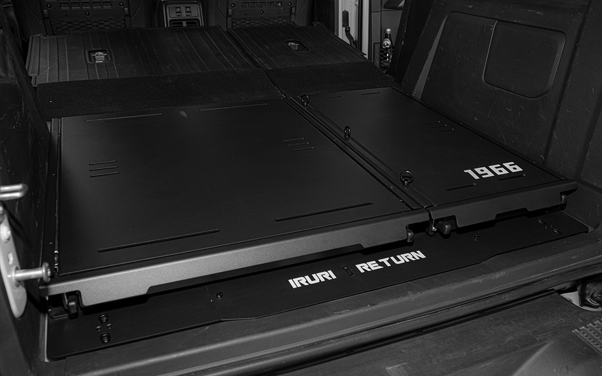 Transform your 2021-2026 Ford Bronco into a camper. Durable flat sleeping platform for car camping and fishing trips. No-drill installation, creates a perfect flat surface.
