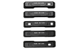 Easy DIY chrome delete. 2021-2026 Ford Bronco matte black door handle overlay covers. 5-piece set for 4-door models. Peel-and-stick, scratch-resistant.