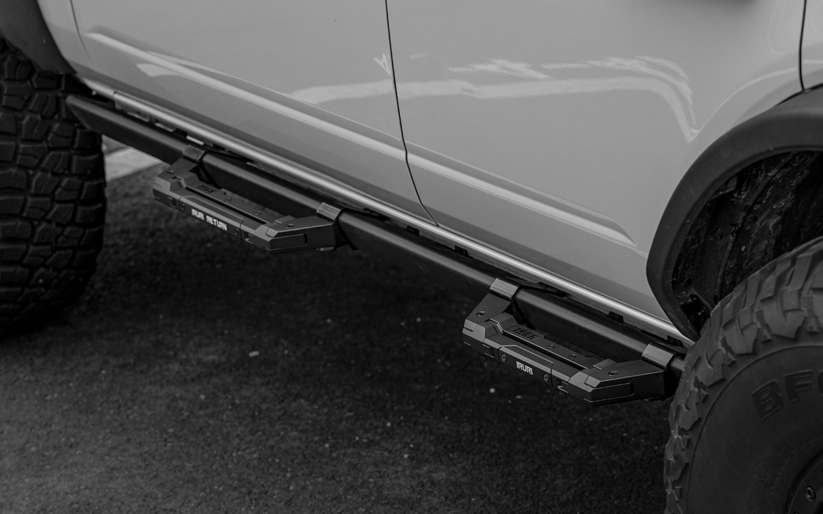 IRURI Quick-Release Rock Rail Side Steps for Ford Bronco(a pair)