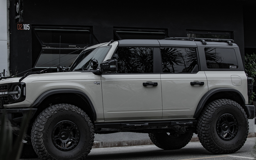 IRURI Quick-Release Rock Rail Side Steps for Ford Bronco(a pair)