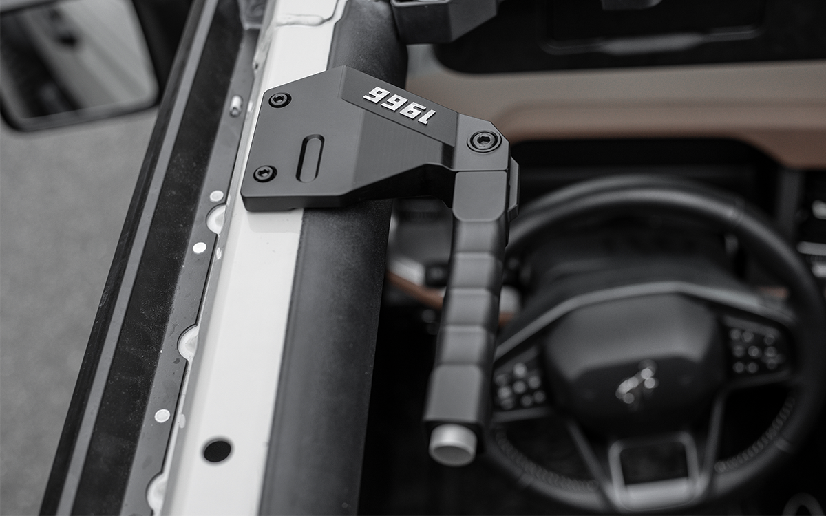 The ultimate cabin upgrade. 2021-2026 Ford Bronco front and rear grab handle kit. Durable, tactical design provides secure entry for all passengers. Easy bolt-on, 4-piece set.