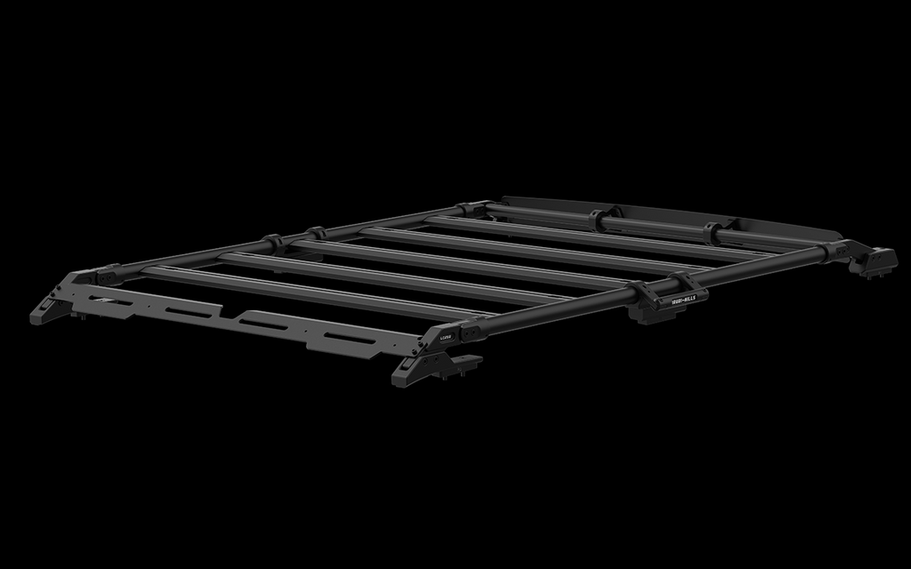 Upgrade your GX550 with the IRURI-HILLS Low-Profile Roof Rack. Ultra-quiet, 19kg lightweight design, and 200kg capacity for ultimate overlanding.