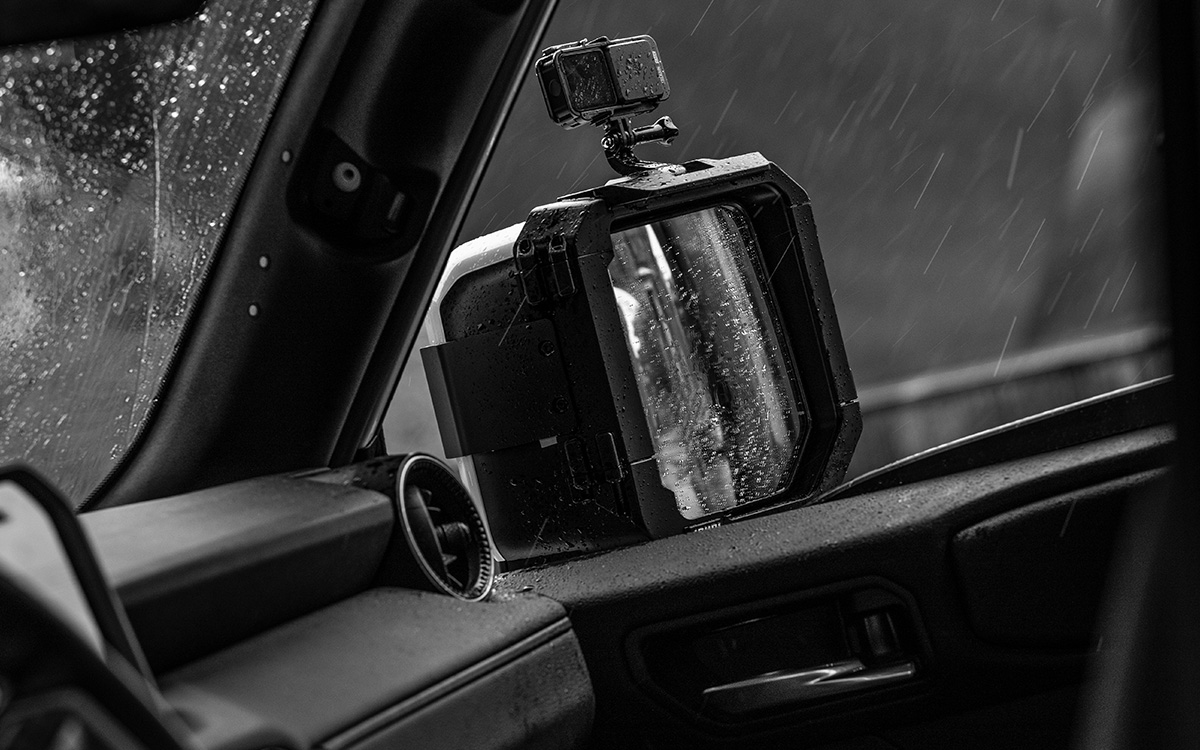 Upgrade with IRURI-HILLS Side Mirror Guards. Armor-grade alloy, GoPro mount & rain visor for GX550 & Land Cruiser 250. No-drill tactical protection.