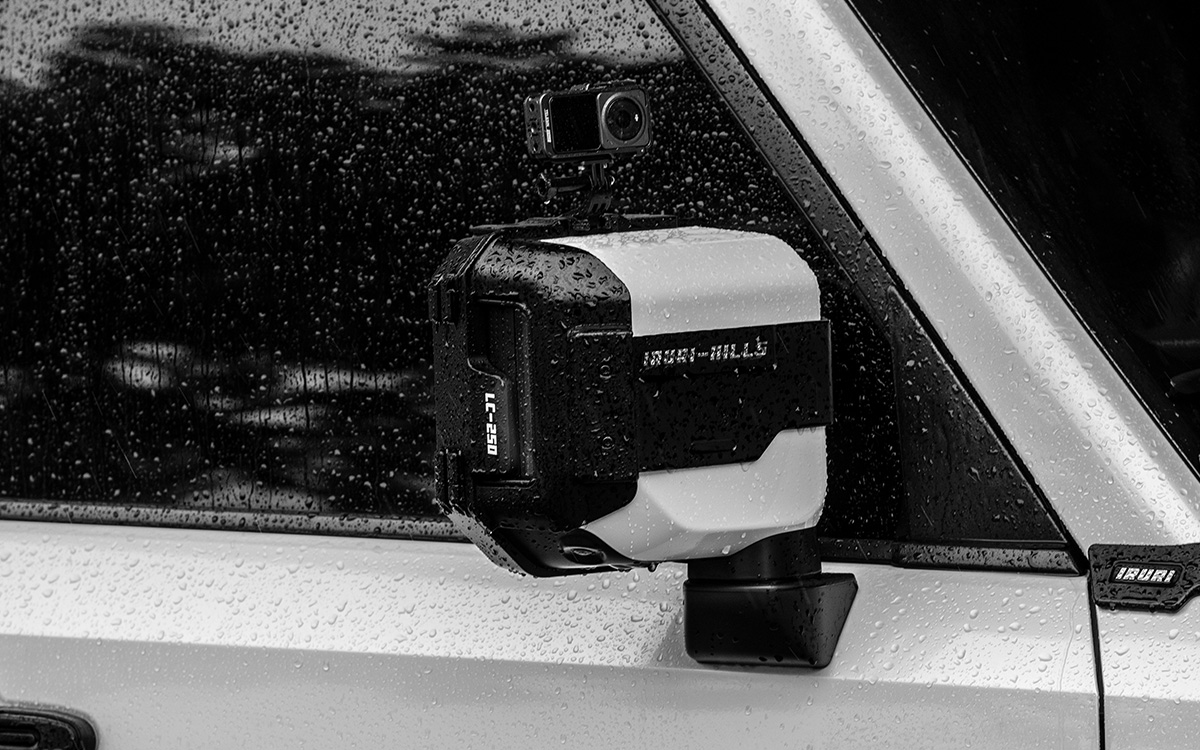 IRURI Rain Guards for LC250. Integrated GoPro mount, full-wrap mirror protection & rattle-free fit. Ultimate overland upgrade.