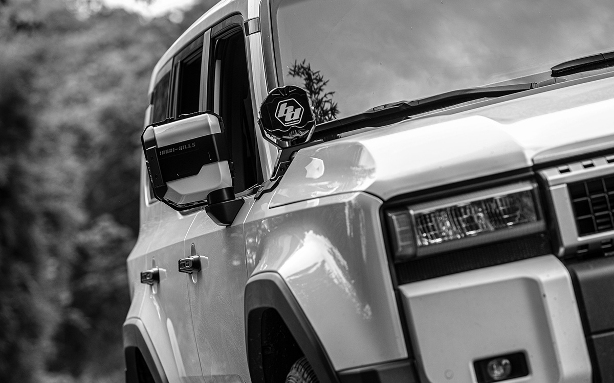 IRURI Rain Guards for LC250. Integrated GoPro mount, full-wrap mirror protection & rattle-free fit. Ultimate overland upgrade.