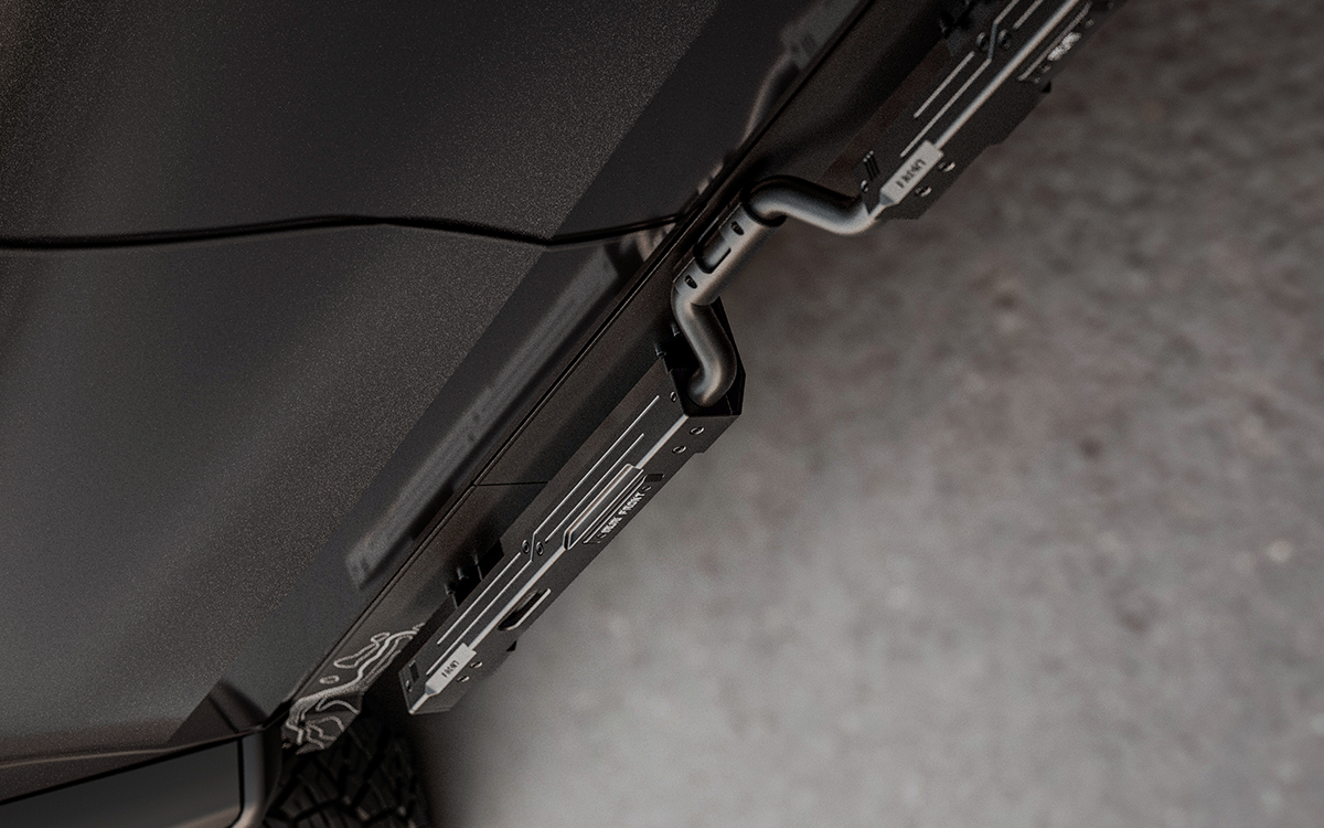 "Experience high-strength protection without the weight. IRURI’s magnesium-aluminum side steps for Tank 300 offer superior durability and are 100% rust-proof. Heavy-duty 440lbs capacity with zero-drill fitment. Upgrade your rig’s performance today."